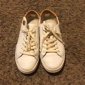 Soludos white leather sneakers